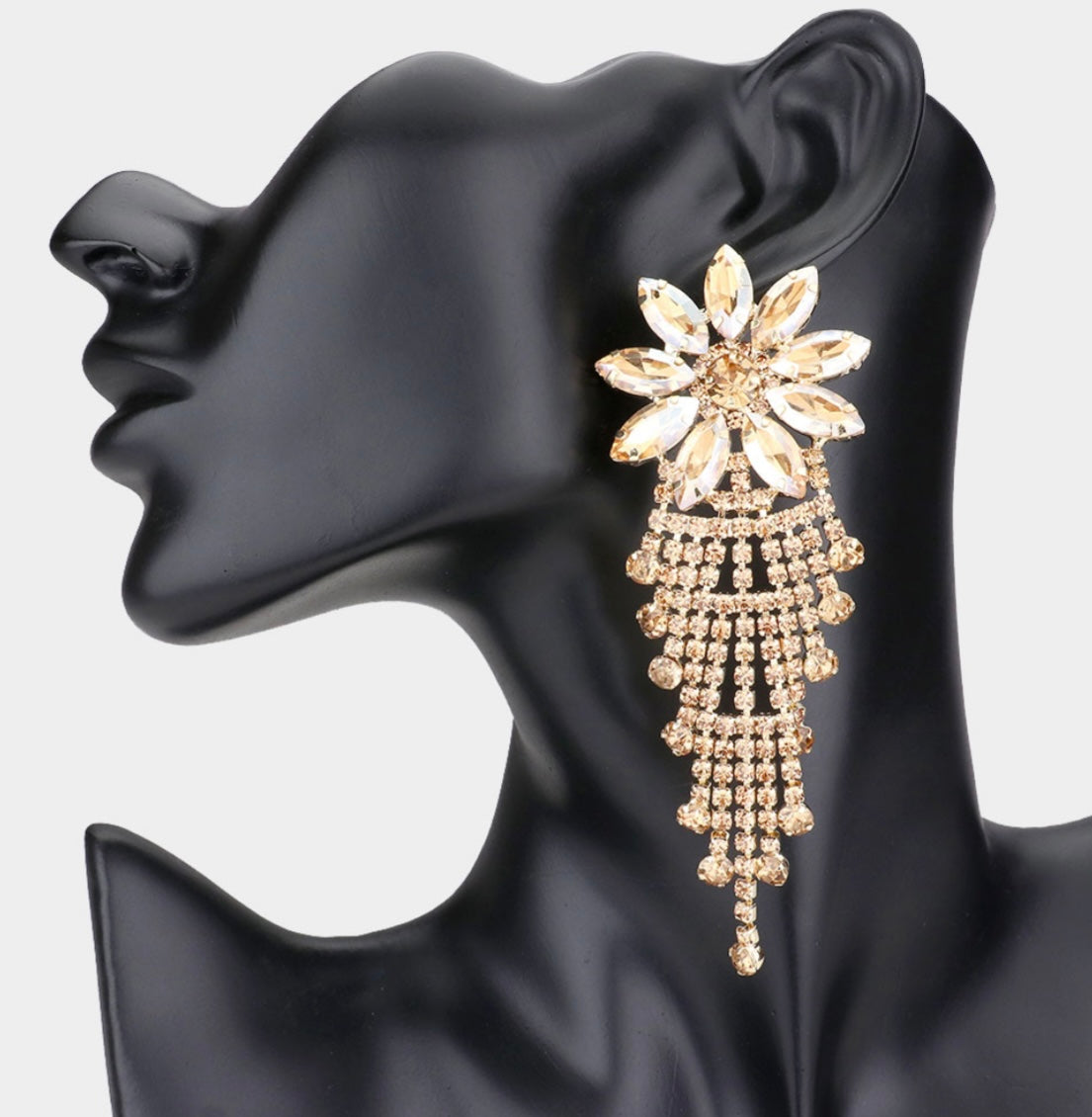 Flower Rhinestone Earring