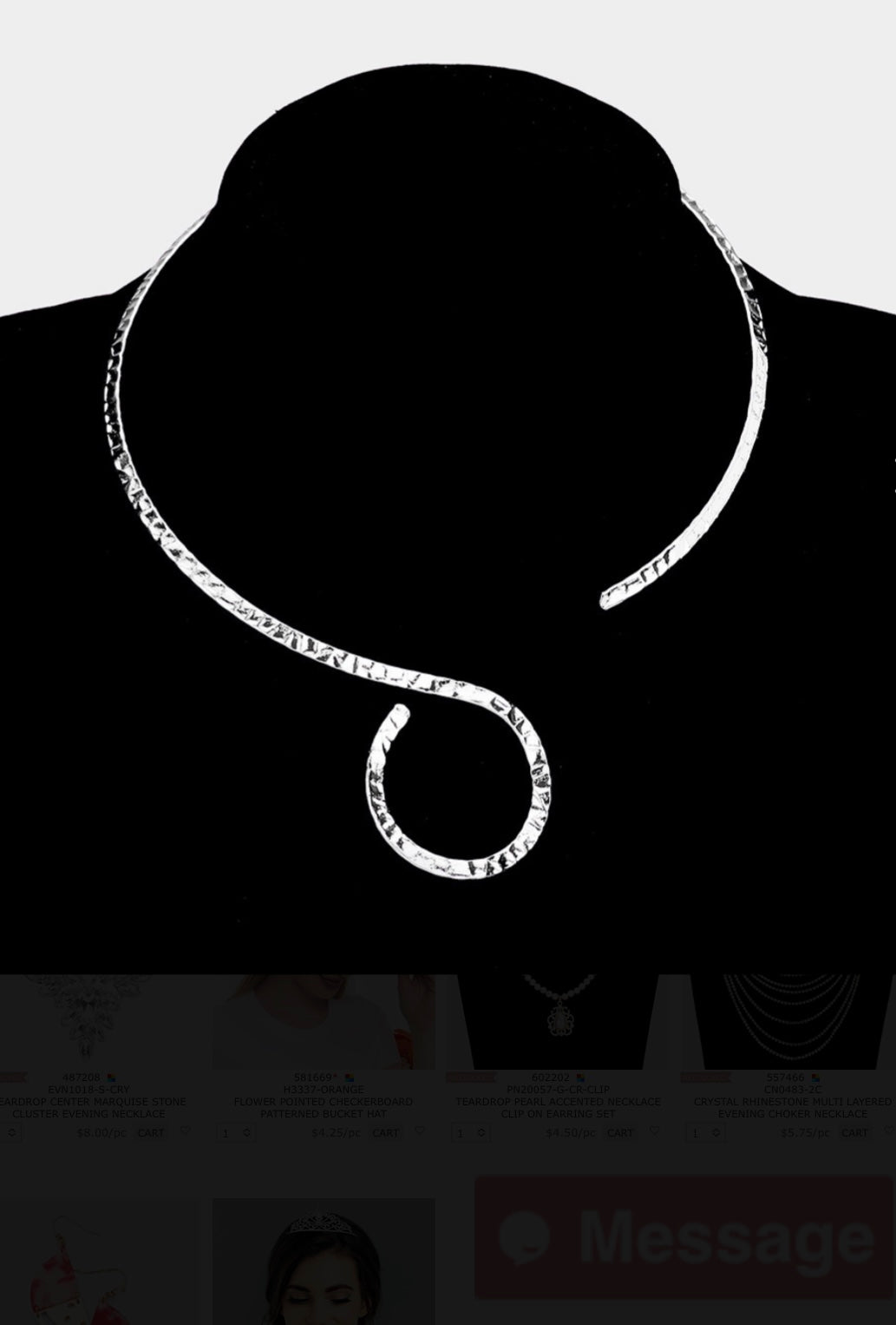 Silver Open Choker