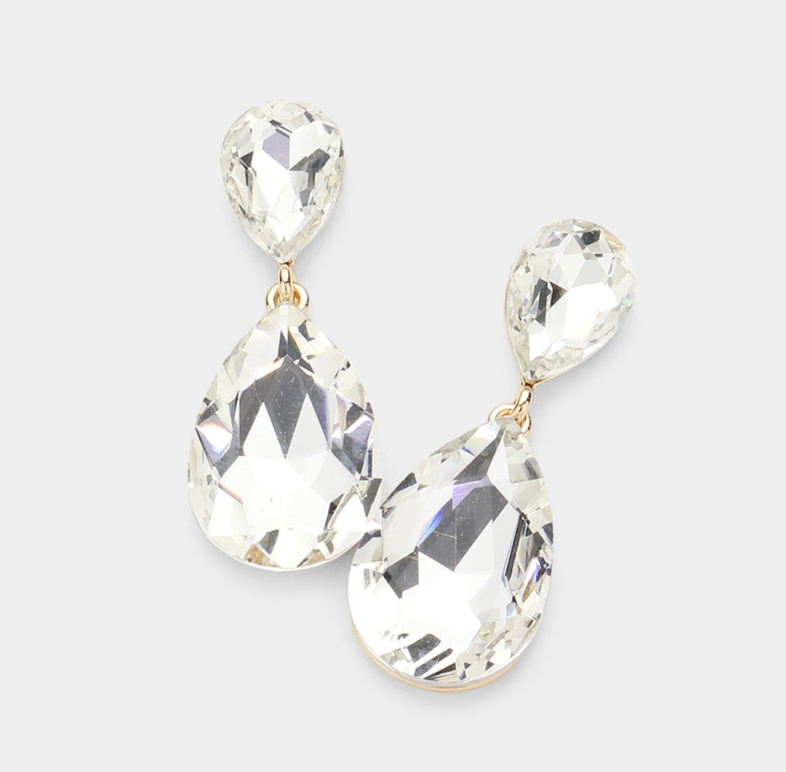 Crystal Teardrop Earrings