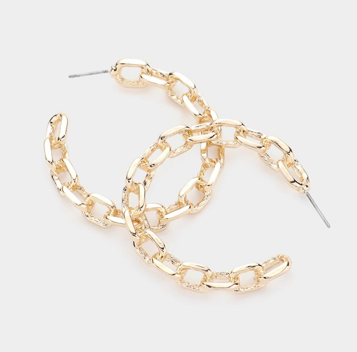 Linked Up Hoop/Gold